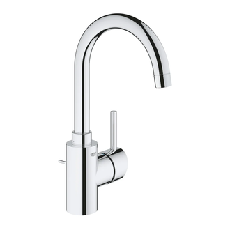 Смеситель для раковины высокий Grohe Concetto (цвет - хром), с донным клапаном (32629002) фото 1 Aquada.com.ua