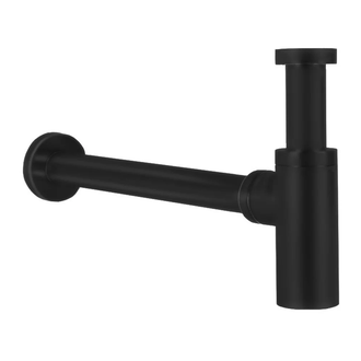 Сифон для раковины Paffoni Light (цвет - чёрный матовый) (ZACC240NO) фото 1 Aquada.com.ua