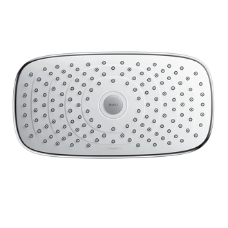 Верхний душ с потолочным подсоединением Hansgrohe Raindance 300x160 мм (белый/хром) (27384400) фото 1 Aquada.com.ua