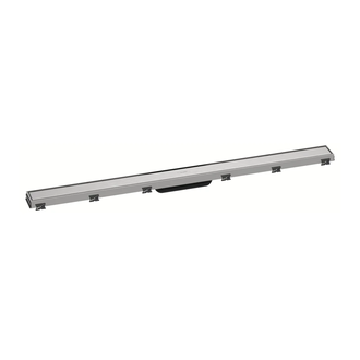 Трап для душа 100 см Hansgrohe RainDrain Match, матовая нержавеющая сталь (56041800) фото 1 Aquada.com.ua