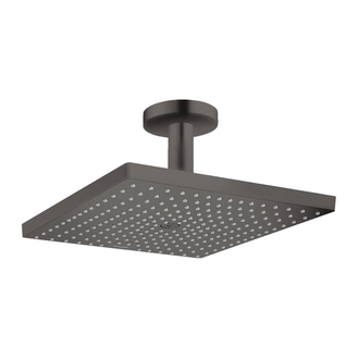 Верхний душ с потолочным подсоединением Hansgrohe Raindance E 300 х 300 мм, 1 тип струи (цвет - чёрный матовый хром) (26250340) фото 1 Aquada.com.ua