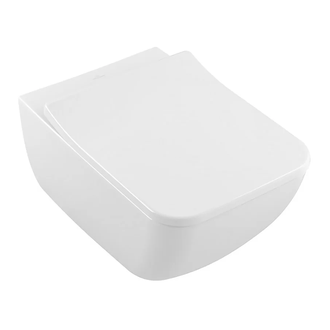 VILLEROY & BOCH VERITY LINE унитаз без ободка, 37,5*56см, подвесной, с-ма экономии воды AQUAREDUCT®(3/4,5 л), крепление SupraFix 2.0, белый альпин (4615R001) фото 1 Aquada.com.ua