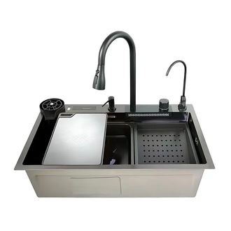 MIXXUS MH7546-SET-08 мийка кухонна, графіт (MI8455)