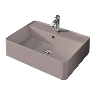 Nic-Design Умивальник на стільницю Nic Design Semplice 60х45х16 см з отвором під змішувач, Cipria матовий C/F (001384060 CF)