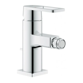 Смеситель однорычажный для биде Grohe Quadra DN 15 S-Size (цвет - хром) с донным клапаном (32636000) фото 1 Aquada.com.ua