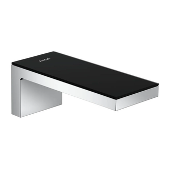 Излив для ванны Axor MyEdition (цвет - хром/чёрное стекло) (47410600) фото 1 Aquada.com.ua
