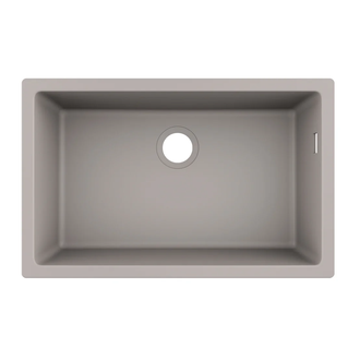 Мойка для монтажа под столешницу Hansgrohe S51 S510-U660 (цвет - серый бетон) 660 (43432380) фото 1 Aquada.com.ua