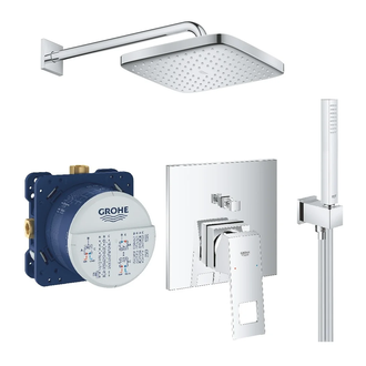 Душова система прихованого монтажу зі змішувачем Grohe Eurocube New Tempesta 250 (UA26415SC3)