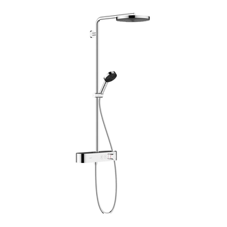 Душевая система с термостатом Hansgrohe Pulsify Showerpipe 260 1jet с ShowerTablet Select 400 (цвет - хром) (24220000) фото 1 Aquada.com.ua