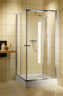Душевая кабина Radaway Classic C 90 (профиль - хром, стекло - Fabric) (30050-01-06) фото 1 Aquada.com.ua