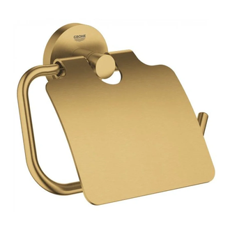 Тримач туалетного паперу з кришкою Grohe Essence New, холодний світанок матовий (40367GN1)