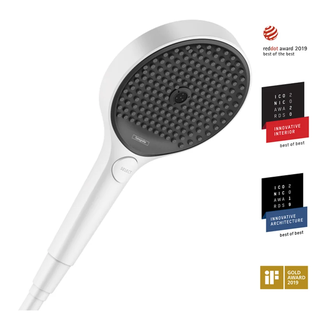 HANSGROHE Ручной душ 130, 3jet, цвет покрытия матовый белый Rainfinity (26864700) фото 1 Aquada.com.ua