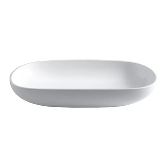 Умивальник на стільницю Nic Design Milk без переливу 66x42x12.5h, білий (001305001)