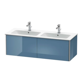 Комплект мебели тумба подвесная с двойной раковиной Duravit XSquare 128 х 47,8 см (XS407504747+2336130000) фото 1 Aquada.com.ua