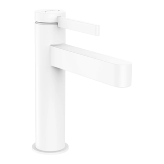 Смеситель для раковины Hansgrohe Finoris (цвет - белый матовый), с донным клапаном (76020700) фото 1 Aquada.com.ua