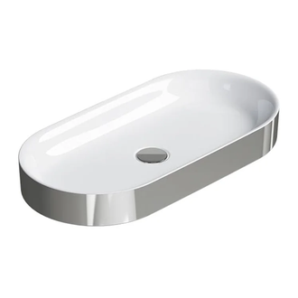 Раковина накладная на столешницу Catalano Horizon 75 х 35 см, Silver-white (170AHZBA) фото 1 Aquada.com.ua
