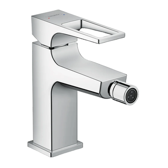 Смеситель для биде Hansgrohe Metropol (цвет - хром), с донным клапаном Push-Open (74520000) фото 1 Aquada.com.ua