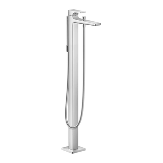 Смеситель для ванны напольный Hansgrohe Metropol (цвет - хром), с душевым гарнитуром (32532000) фото 1 Aquada.com.ua