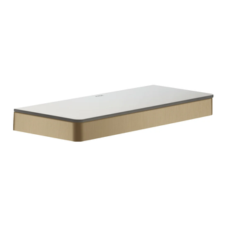 Полочка 300 мм Axor Universal Accessories, матовая бронза/стекло матовое (42838140) фото 1 Aquada.com.ua