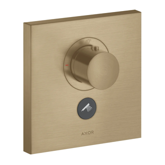 Термостат скрытого монтажа на 1 потребитель Axor ShowerSelect (цвет - матовая бронза) (36716140) фото 1 Aquada.com.ua