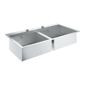 Мийка кухонна Grohe EX Sink K800 Подвійна (120 cm) (31585SD0)
