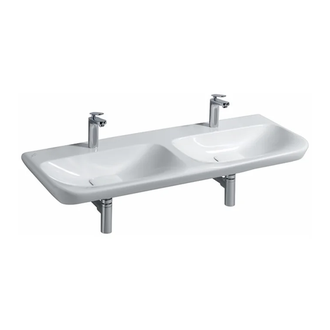 Раковина двойная Geberit myDay 130 х 480 мм с покрытием KeraTect (135430600) фото 1 Aquada.com.ua