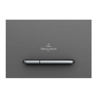 Клавиша смыва Villeroy & Boch ViConnect (стекло - Glass Glossy Grey) (922160RA) фото 1 Aquada.com.ua