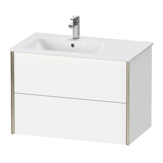 Тумба подвесная под раковину, чаша слева Duravit XViu 81 x 48 см, белый матовый (XV41580B118) фото 1 Aquada.com.ua