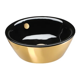 Раковина накладная на столешницу Catalano Gold & Silver Ø 42 см (142VLNNO) фото 1 Aquada.com.ua