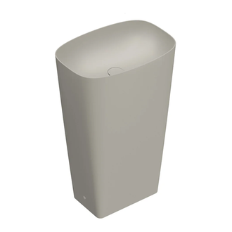 Раковина отдельностоящая 55 х 38 х h85 см Catalano Green Lux (слив в стену), cement satin (1FRPGRLXCS) фото 1 Aquada.com.ua