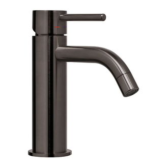 Змішувач для умивальника Paffoni Light з донним клапаном, Brushed Black Nickel (LIG075NKNSP)