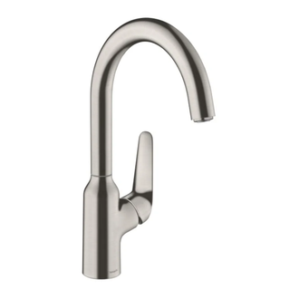 Змішувач для кухні Hansgrohe Focus M421-H220, сталевий (71802800)