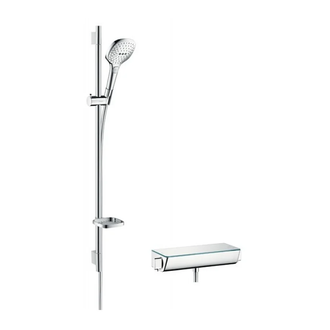 Душевой набор Hansgrohe Ecostat Select/Raindance E120 3jet, хром/белый (27039400) фото 1 Aquada.com.ua