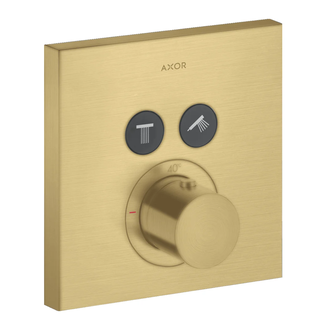 Термостат на 2 потребителя, скрытого монтажа Axor ShowerSelect (цвет - матовое золото) (36715250) фото 1 Aquada.com.ua