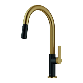 Kraus Oletto KPF-2820, змішувач, золото (KPF-2820BBMB)