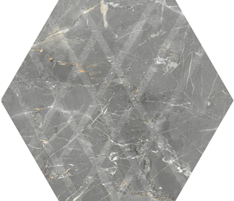 Плитка підлогова Marvelstone Light Grey Heksagon SZKL MAT 17,1x19,8 код 1588 Ceramika Paradyz (R---198X171-1-MARV.LG)