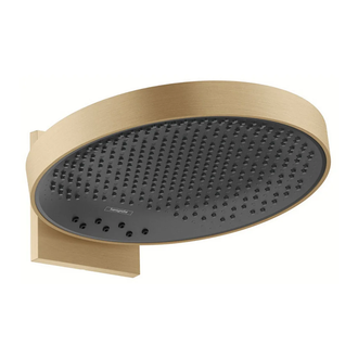 Верхний душ Ø 360 мм Hansgrohe Rainfinity, 3-типа струи (цвет - матовая бронза) (26234140) фото 1 Aquada.com.ua