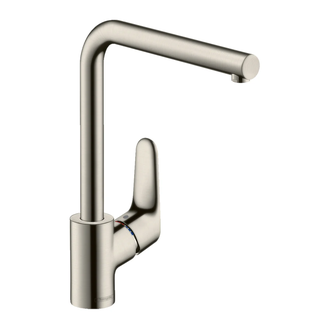 Смеситель для кухни Hansgrohe Focus 280 (цвет - сталь) (31817800) фото 1 Aquada.com.ua