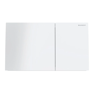 Geberit Sigma70 Кнопка змиву, біле скло (115.622.SI.1)