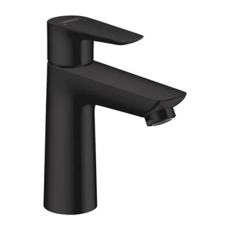 Смеситель для раковины CoolStart Hansgrohe Talis E (цвет - чёрный матовый), с донным клапаном (71713670) фото 1 Aquada.com.ua