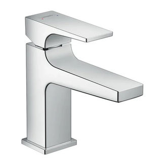 Смеситель для раковины, однорычажный Hansgrohe Metropol (цвет - хром), с донным клапаном Push-Open (32500000) фото 1 Aquada.com.ua