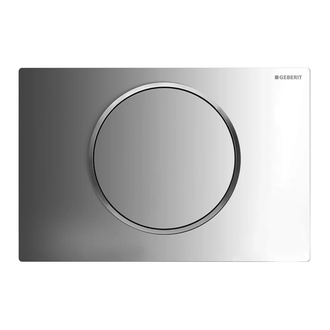 Клавиша смыва, смыв/стоп Geberit Sigma 10 (пластик хром глянцевый/матовый) (115.758.KH.5) фото 1 Aquada.com.ua