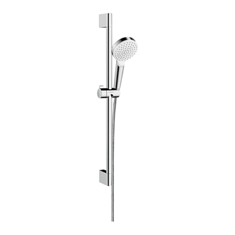 Hansgrohe Душевой набор 0,65 м, белый/хром Crometta 1jet (26533400) фото 1 Aquada.com.ua
