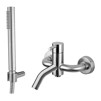 Смеситель для ванны Paffoni Stell, с ручным душем (STEEL026AC) фото 1 Aquada.com.ua