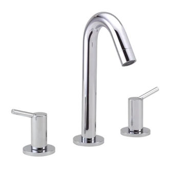 Смеситель для раковины, двухвентильный Hansgrohe Talis (цвет - хром), с донным клапаном (32310000) фото 1 Aquada.com.ua