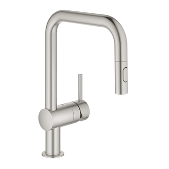Grohe Vento кухонный смеситель, сталь (30439DC0) (30439dc0)