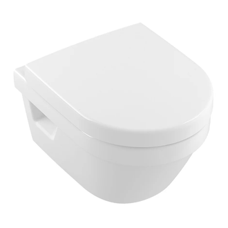 VILLEROY & BOCH ARCHITECTURA унитаз подвесной 35*48см, с вертикальным смывом DirectFlush, с сидением для унитаза, Quick Release, Soft Closing (4687HR01) фото 1 Aquada.com.ua