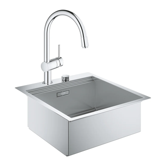 Набор Grohe мойка кухонная K800 31583SD0 + смеситель Minta 32918000 (31583SD032918000)