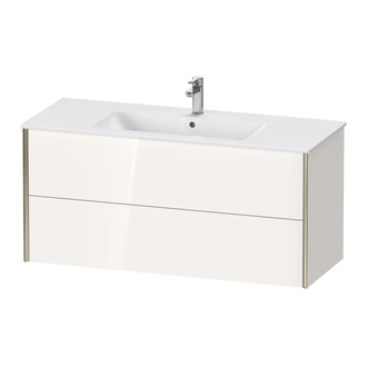Тумба подвесная под раковину Duravit XViu 121 x 48 см, белый глянцевый (XV41280B122) фото 1 Aquada.com.ua