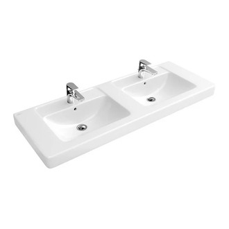 Двойная раковина Villeroy & Boch Subway 2.0 1300 х485 мм (61311301) фото 1 Aquada.com.ua